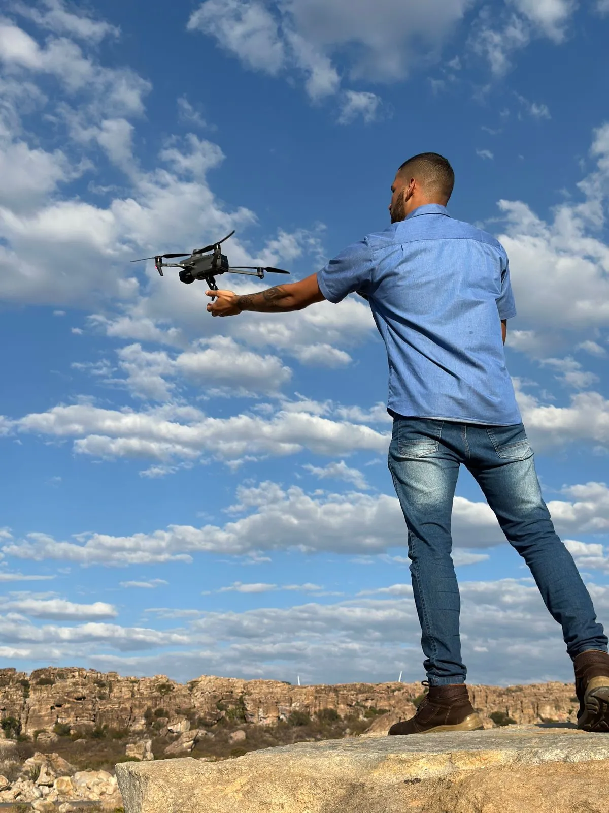 Levantamento topográfico com drone